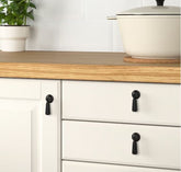 IKEA MOSSARYD Drop Handle, Black 49 mm